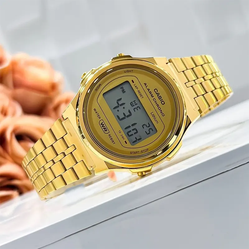 Casio Vintage Gold-tone Digital Dial Men's Watch- A171WEG-9ADF